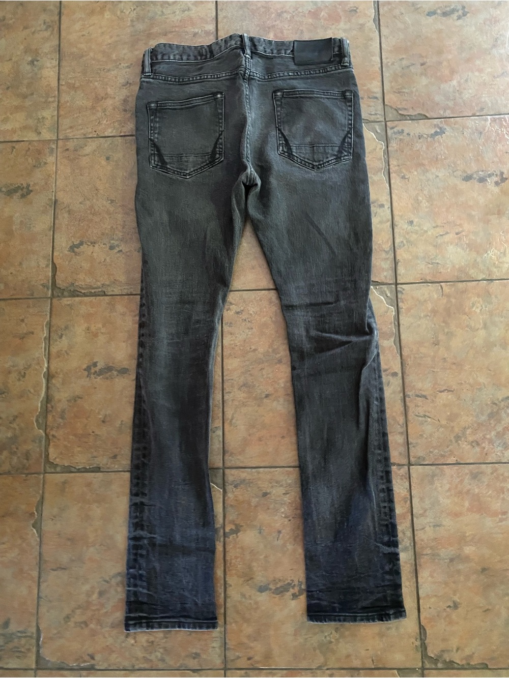 AllSaints Men's Skinny Jeans in Washed Black